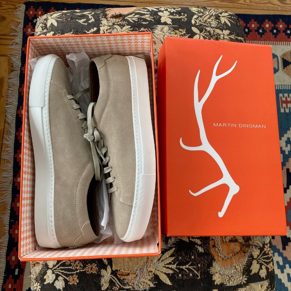 Good Man Brand Suede Sneakers - tan size 13